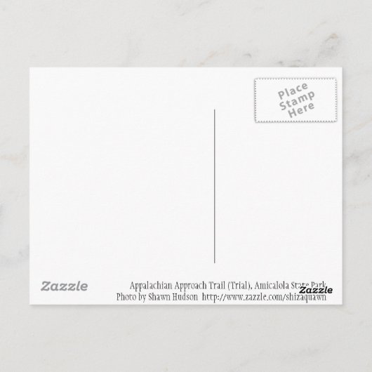 Het Appalachen proces… Briefkaart (Achterkant)