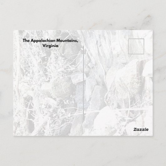 Het Appalachian gebergte, Virginia Briefkaart (Achterkant)