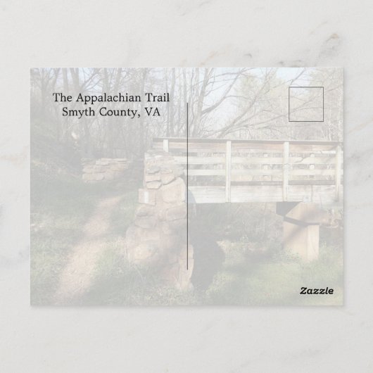 Het Appalachian Trail Briefkaart (Achterkant)