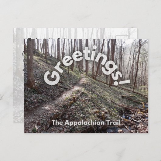 Het Appalachian Trail Briefkaart (Voorkant / Achterkant)