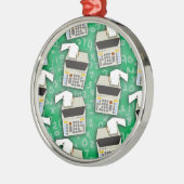 Het apparaatpatroon toevoegen metalen ornament (Links)