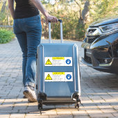 Het Apparatuur van het gevaar begint automatisch E Sticker (Koffer Insitu)