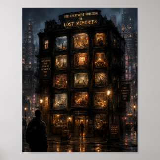 Het Appartementsgebouw voor Verloren Herinneringen Poster