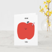 Het Appel van Mijn Oog | Valentijnsdagkaart Kaart (Gele Bloem)