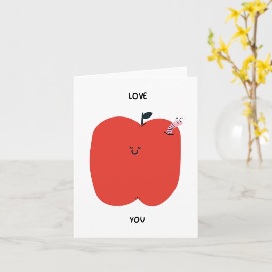 Het Appel van Mijn Oog | Valentijnsdagkaart Kaart (Gele Bloem)