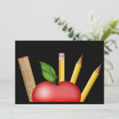 Het Apple Briefkaart van de leraar (Staand voorkant)