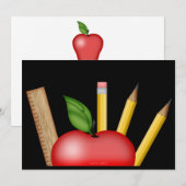 Het Apple Briefkaart van de leraar (Voorkant / Achterkant)