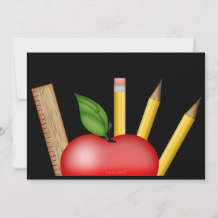 Het Apple Briefkaart van de leraar