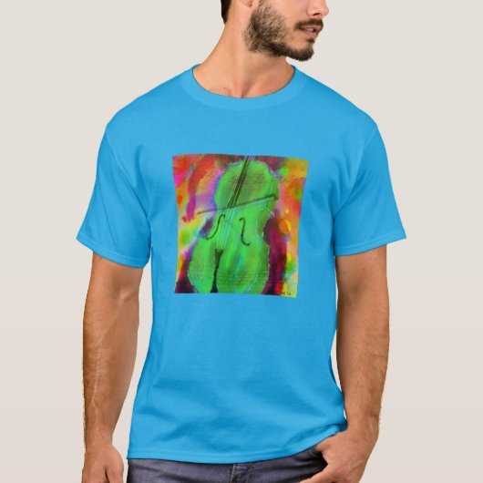 Het Apple Cello t-shirt voor mannen (Voorkant)