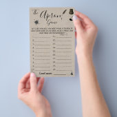 Het Apron-spel | Pen- en inktschoenspelkaart Flyer (Hand)