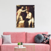 Het aptisme van Christus Canvas Afdruk (Insitu (Woonkamer))