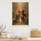 Het aptisme van Christus door James Fuller Queen 1 Poster (Keuken)