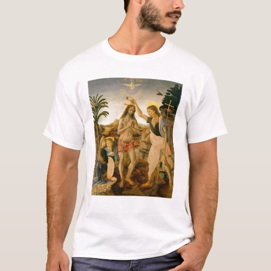 Het aptisme van Christus door John de Baptist T-shirt (Voorkant)