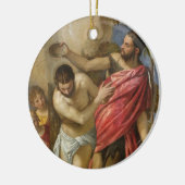 Het aptisme van Christus Keramisch Ornament (Links)
