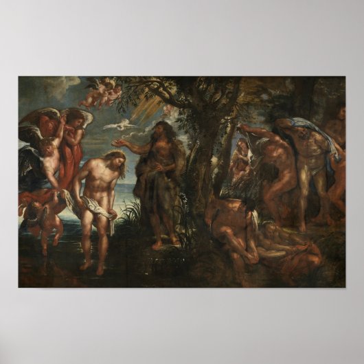 Het aptisme van Christus Poster (Voorkant)