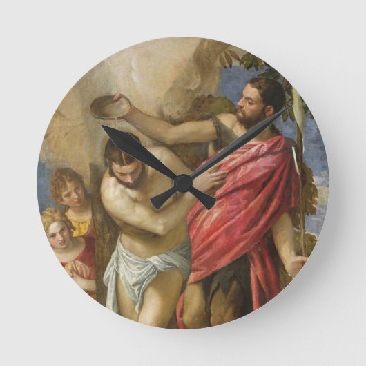 Het aptisme van Christus Ronde Klok (Voorkant)