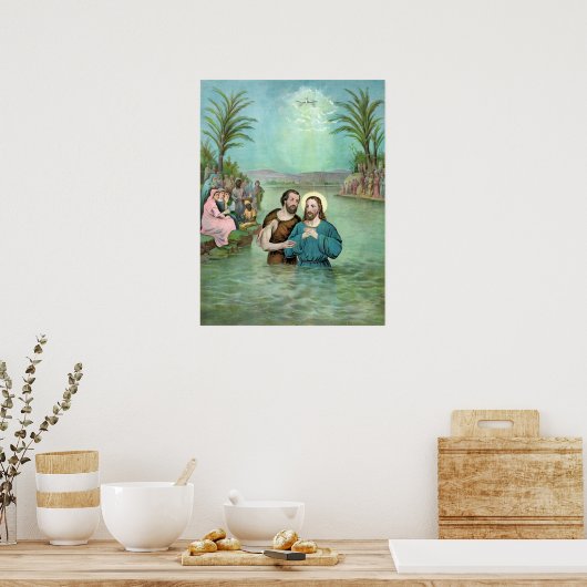 Het aptisme van Jezus Christus - 1893 Poster (Keuken)