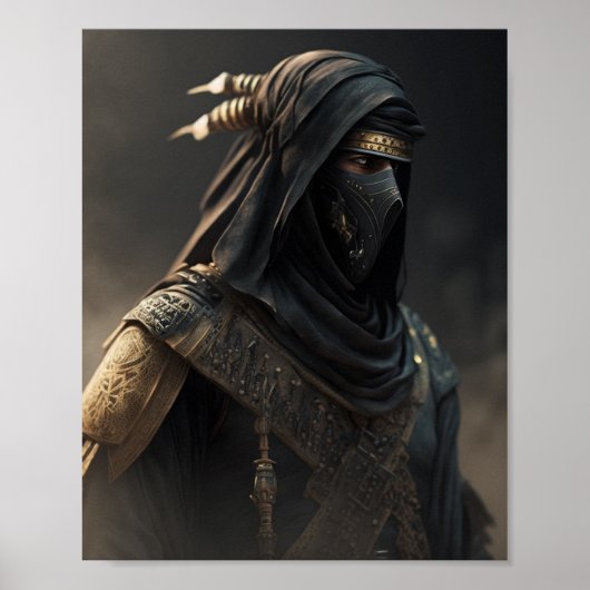 Het Arabisch Warrior-Poster Poster (Voorkant)