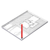 Het architectennotebook notitieboek (Linkerzijde)