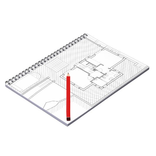 Het architectennotebook notitieboek (Linkerzijde)