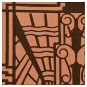Het Architecturale Patroon van Deco, Koper en Stof (Close Up)