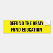 HET ARMFONDSONDERWIJS VERDEDIGEN BUMPERSTICKER (Voorkant)