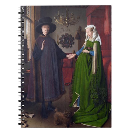 Het Arnolfini Portret van Jan van Eyck Notitieboek (Voorkant)