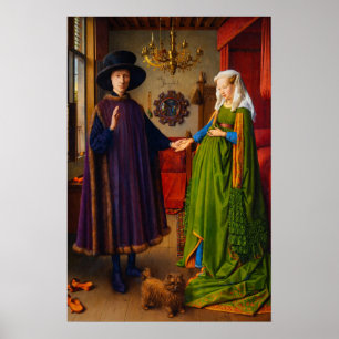 Het Arnolfini-portret van Jan van Eyck Poster