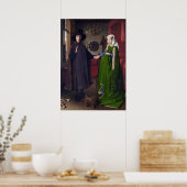 Het Arnolfini Portret van Jan van Eyck Poster (Keuken)