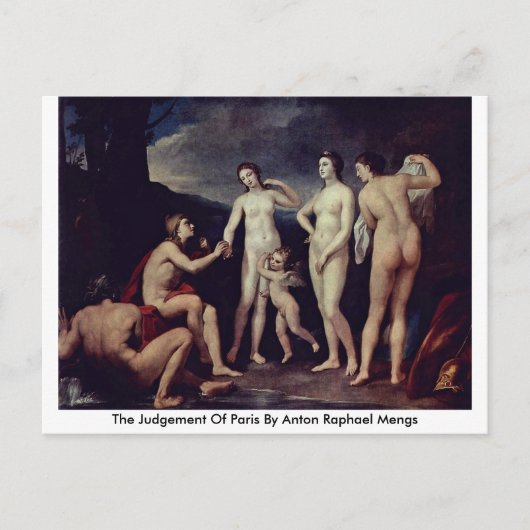Het arrest van Anton Raphael Mengs in Parijs Briefkaart (Voorkant)