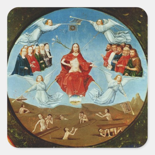 Het arrest vierkante sticker (Voorkant)