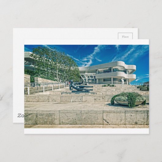 Het Arrival Plaza van het Getty Center Briefkaart (Voorkant / Achterkant)