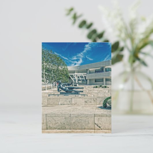 Het Arrival Plaza van het Getty Center Briefkaart (Staand voorkant)