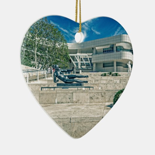 Het Arrival Plaza van het Getty Center Keramisch Ornament (Rechts)