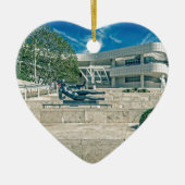 Het Arrival Plaza van het Getty Center Keramisch Ornament (Voorkant)