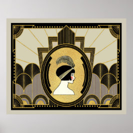 Het Art Deco Age-Poster Poster