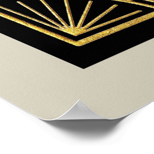 Het Art Deco Age-Poster Poster (Hoek)