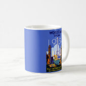 Het  Art Deco Chicago 1934 World's Fair Poster Koffiemok (Voorkant rechts)