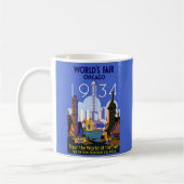 Het  Art Deco Chicago 1934 World's Fair Poster Koffiemok (Links)