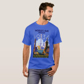 Het Art Deco Chicago 1934 World's Fair Poster T-shirt (Voorkant volledig)