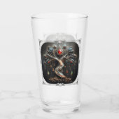 Het Art Deco ontwerp van de Boom des Levens. Glas (Achterkant)