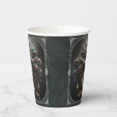 Het Art Deco ontwerp van de Boom des Levens. Papieren Bekers (Links)