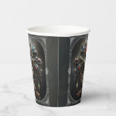 Het Art Deco ontwerp van de Boom des Levens. Papieren Bekers (Rechts)