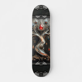 Het Art Deco ontwerp van de Boom des Levens. Persoonlijk Skateboard