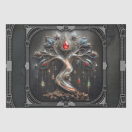 Het Art Deco ontwerp van de Boom des Levens Tissuepapier