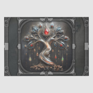 Het Art Deco ontwerp van de Boom des Levens Tissuepapier