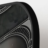 Het Art Deco ontwerp van de levensboom. Pickleball Paddle (Links Detail)