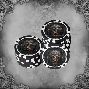 Het Art Deco ontwerp van de levensboom. Poker Chips