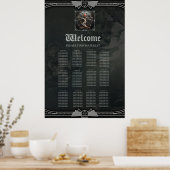 Het Art Deco ontwerp van de levensboom. Poster (Keuken)