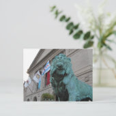 Het Art Institute Lion Briefkaart (Staand voorkant)